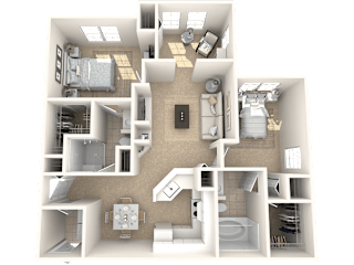 Capri Floor Plan at Via Lugano, Boynton Beach, FL