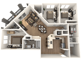 The Beaufort Floor Plan at The Standard, Charleston