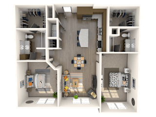 Salerno Floor Plan at The Rialto, Orlando, FL, 32819