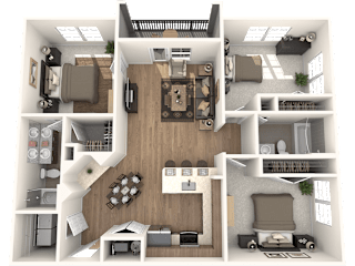 The Combahee Floor Plan at The Standard, Charleston, SC