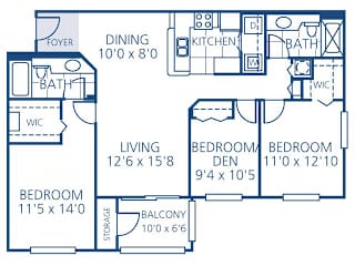Naples Floor Plan at Promenade at Reflection Lakes, Fort Myers