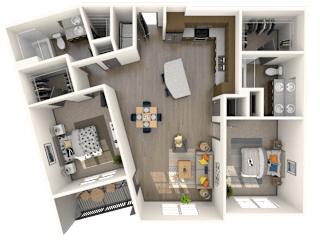 Siena Floor Plan at The Rialto, Orlando, FL