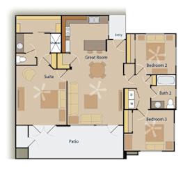 The Phoenix Floor Plan at Pima Canyon, Arizona, 85704