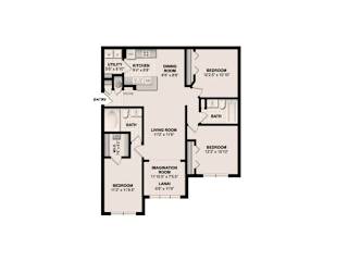 The Dogwood Floor Plan at Grandeville on Saxon, Orange City, 32763