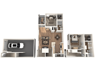 Santa Fe Floor Plan at Sedona Springs, Austin, TX, 78749