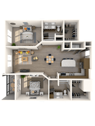 Asti Floor Plan at The Rialto, Orlando, Florida