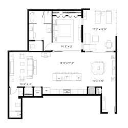 Urban Loft 1580 Floor Plan at SLX Atlanta, Georgia, 30341