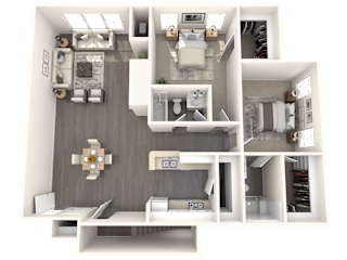 Otis Floor Plan at Residences at Westborough Station, Westborough, Massachusetts