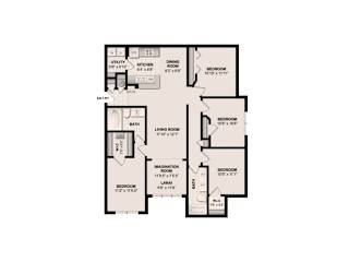 The Elm Floor Plan at Grandeville on Saxon, Orange City, Florida