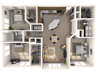 Modena Floor Plan at The Rialto, Orlando, FL, 32819