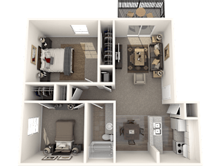 Laguna Madre 2b1b Floor Plan at The Bay Club, Texas, 78418