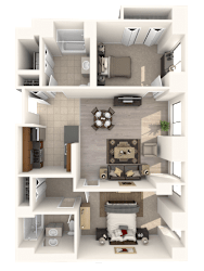 2 bed 2 bath A Sycamore Floor Plan at Hartford 21, Connecticut, 06103