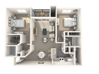Pearl Crescent Floor Plan at Cypress Shores, Coconut Creek, Florida
