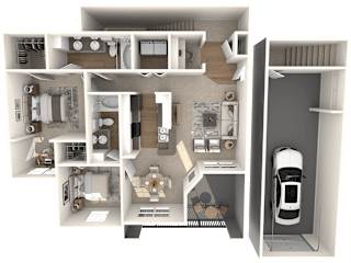 Brighton Classic Floor Plan at The Lodge at Lakeline Village, Cedar Park, 78613