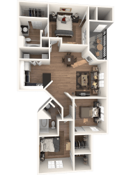 The Rosewood Floor Plan at Northland at the Arboretum, Austin, TX