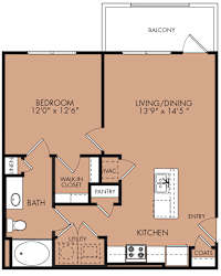 Balcones Floor Plan at The Legend, Waco, Texas