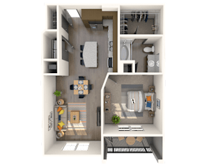 Terni Floor Plan at The Rialto, Orlando, FL, 32819