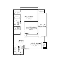 Daisy Floor Plan at High Oaks, Texas, 78759