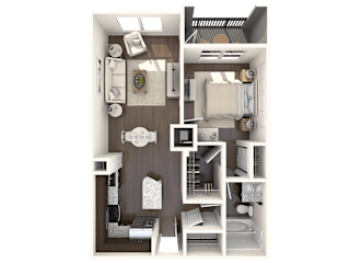 Agave Floor Plan at Barcelona Jupiter, Florida, 33458