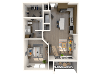 Capri Floor Plan at The Rialto, Orlando
