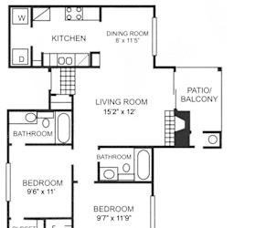 Balcones Floor Plan at Canyon Creek, Austin, 78759