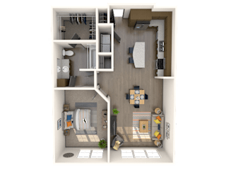 Naples Floor Plan at The Rialto, Florida