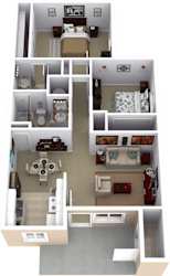 Caballo Classic Floor Plan at Acacia Gardens, New Mexico, 87111