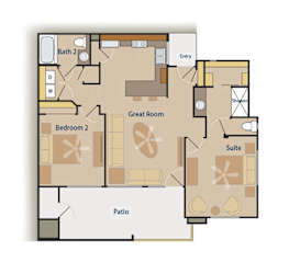The Tucson Floor Plan at Pima Canyon, Tucson, Arizona