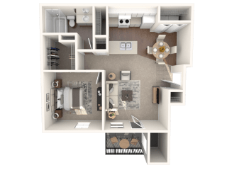 The Congress Classic Floor Plan at Monterey Ranch, Austin, Texas