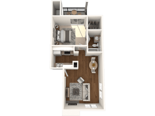 Wooten Floor Plan  at Canyon Creek, Texas, 78759