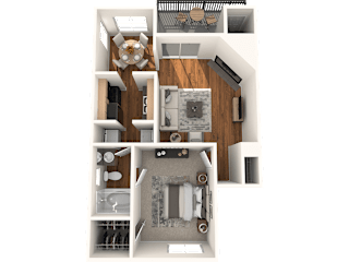 River Place Floor Plan at Madison at the Arboretum, Austin, Texas