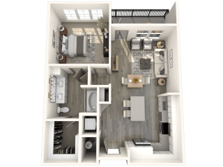 A2 Floor Plan at Inspire, North Carolina, 28211