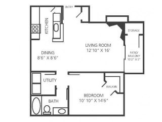 Opal Deluxe 2 Floor Plan at Stonelake at the Arboretum, Texas