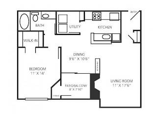 Topaz Deluxe Floor Plan at Stonelake at the Arboretum, Austin, Texas