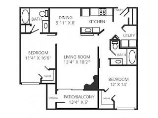 Emerald Deluxe 2 Floor Plan at Stonelake at the Arboretum, Austin, Texas