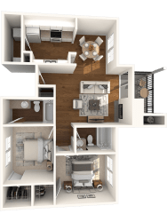 Balcones Floor Plan  at Canyon Creek, Austin