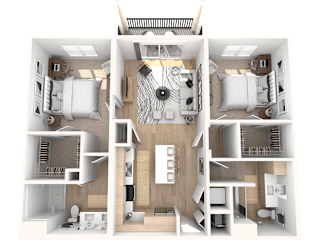 The Miramar Floor Plan at The Palmeri Residences, Naples, FL