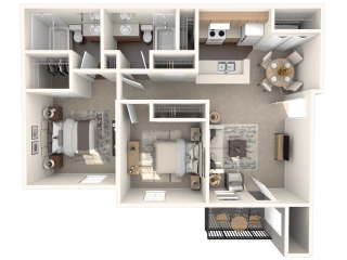 The Oltorf Classic Floor Plan at Monterey Ranch, Austin, TX, 78749