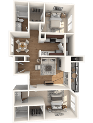 Rose Bud Floor Plan  at Canyon Creek, Austin