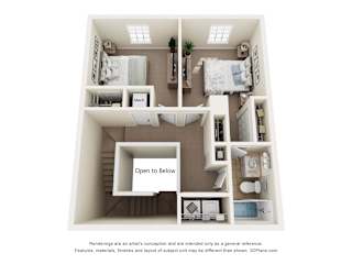 Kensington Floor Plan at Ballantrae Apartments, Florida, 32771