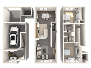 Bamboo II Floor Plan at Floresta, Florida