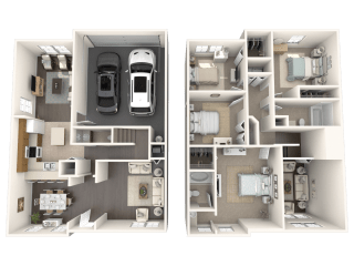 Banyan Floor Plan  at Floresta, Florida