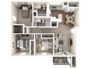 The Manor Deluxe Floor Plan| at Monterey Ranch, Austin, 78749