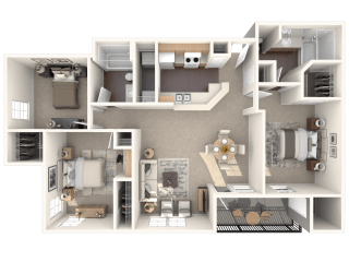 The Stassney Classic Floor Plan at Monterey Ranch, Austin, TX