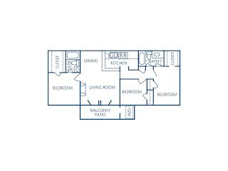 Begonia Floor Plan at Candlewood, Corpus Christi, TX, 78412