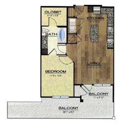 Cantania Floor Plan at The Rialto, Orlando, FL, 32819