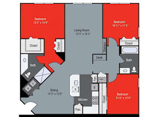 Juniper Floor Plan at Floresta, Jupiter, FL