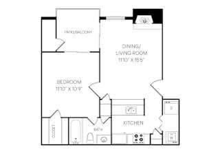 The Zilker Floor Plan at Great Hills, Austin