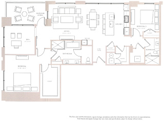 Magnolia I Floor Plan at The Sutton, Atlanta, 30305