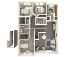 Magnolia Floor Plan at Floresta, Jupiter